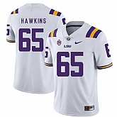 LSU Tigers 65 Jerald Hawkins White Nike College Football Jersey Dzhi,baseball caps,new era cap wholesale,wholesale hats